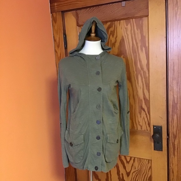 Threads for thought army green hoodie - Picture 3 of 8